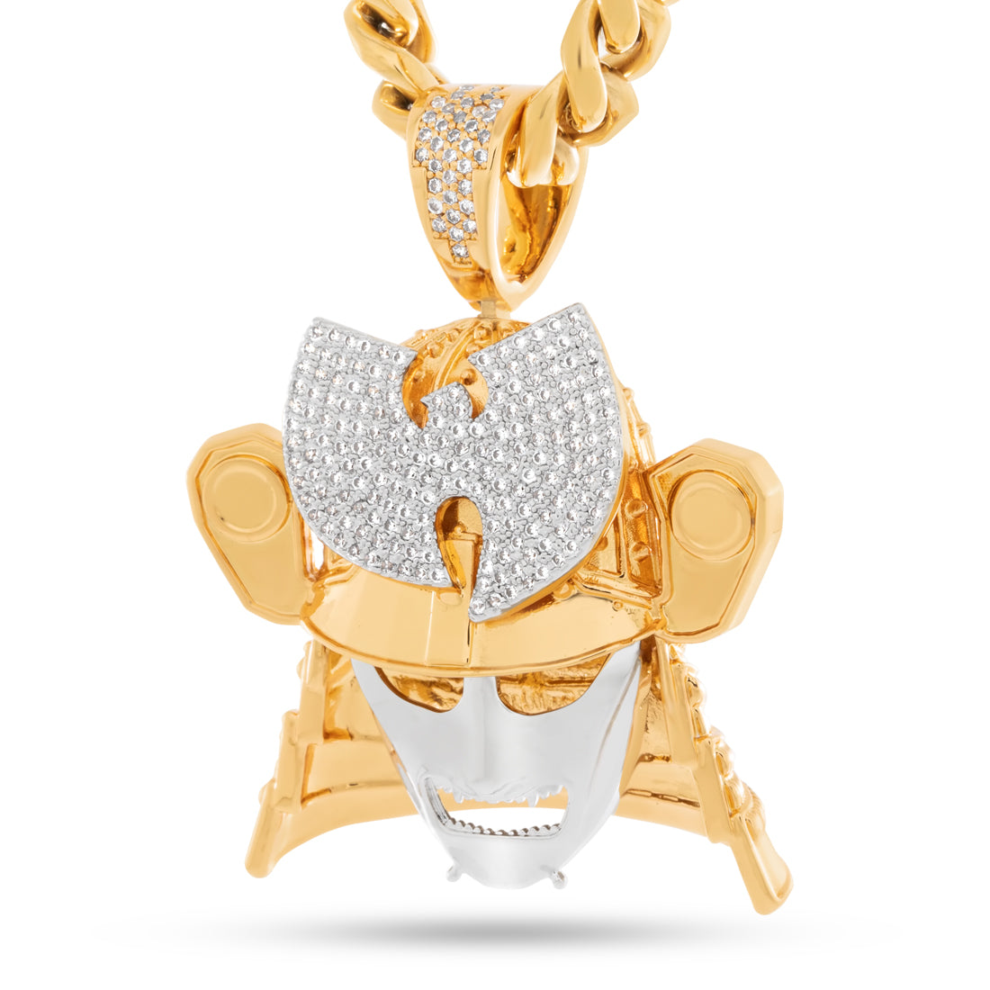 Wu-Tang x Kingices - Wu Samurai Necklace  in  18K Gold / 2.6" by Kingices