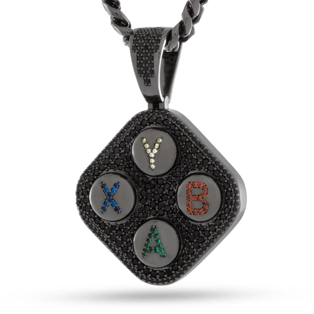 Xbox x Kingices - ABXY Necklace  in  Black Gold / 1.5" by Kingices