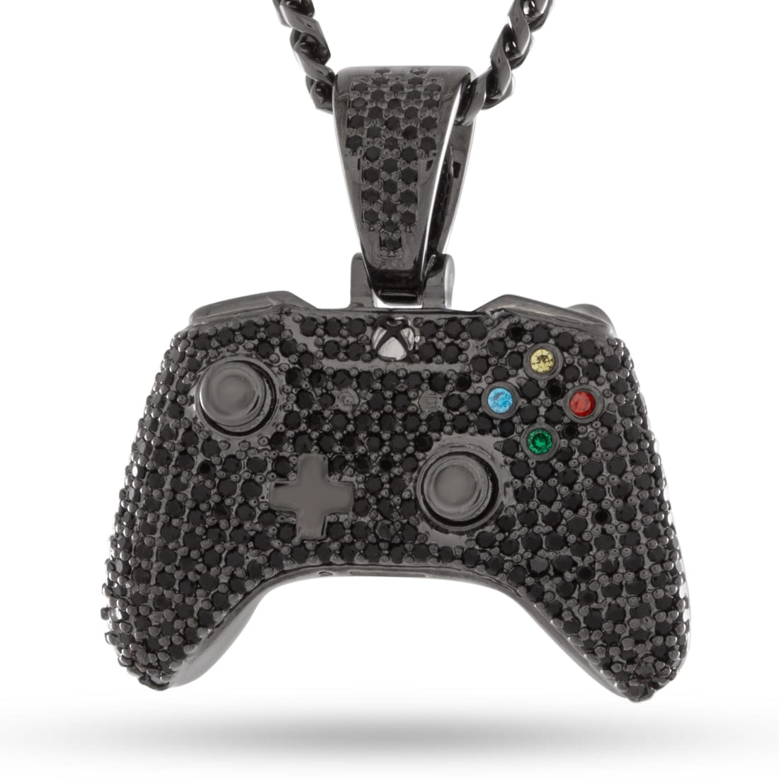 Xbox x Kingices - Controller Necklace  in  Black Gold / 1.4" by Kingices