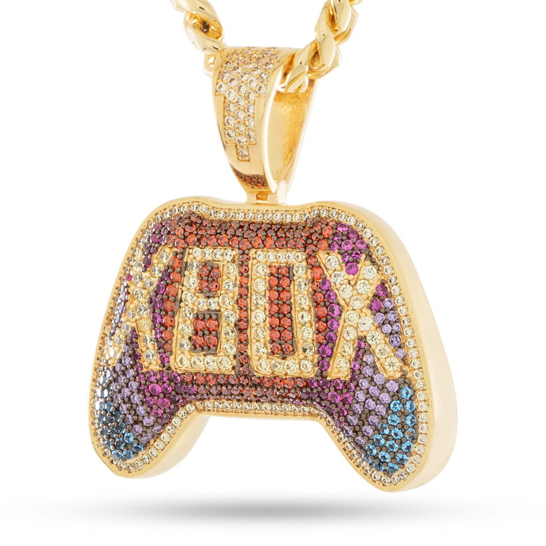 Xbox x Kingices - Ethereal Aura Necklace  in  14K Gold / 1.8" by Kingices