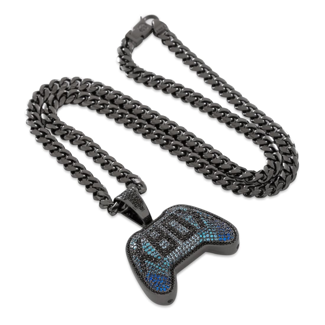 Xbox x Kingices - Ethereal Frost Necklace  in  Black Gold / 1.8" by Kingices