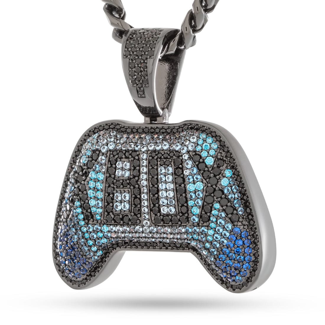 Xbox x Kingices - Ethereal Frost Necklace  in  Black Gold / 1.8" by Kingices
