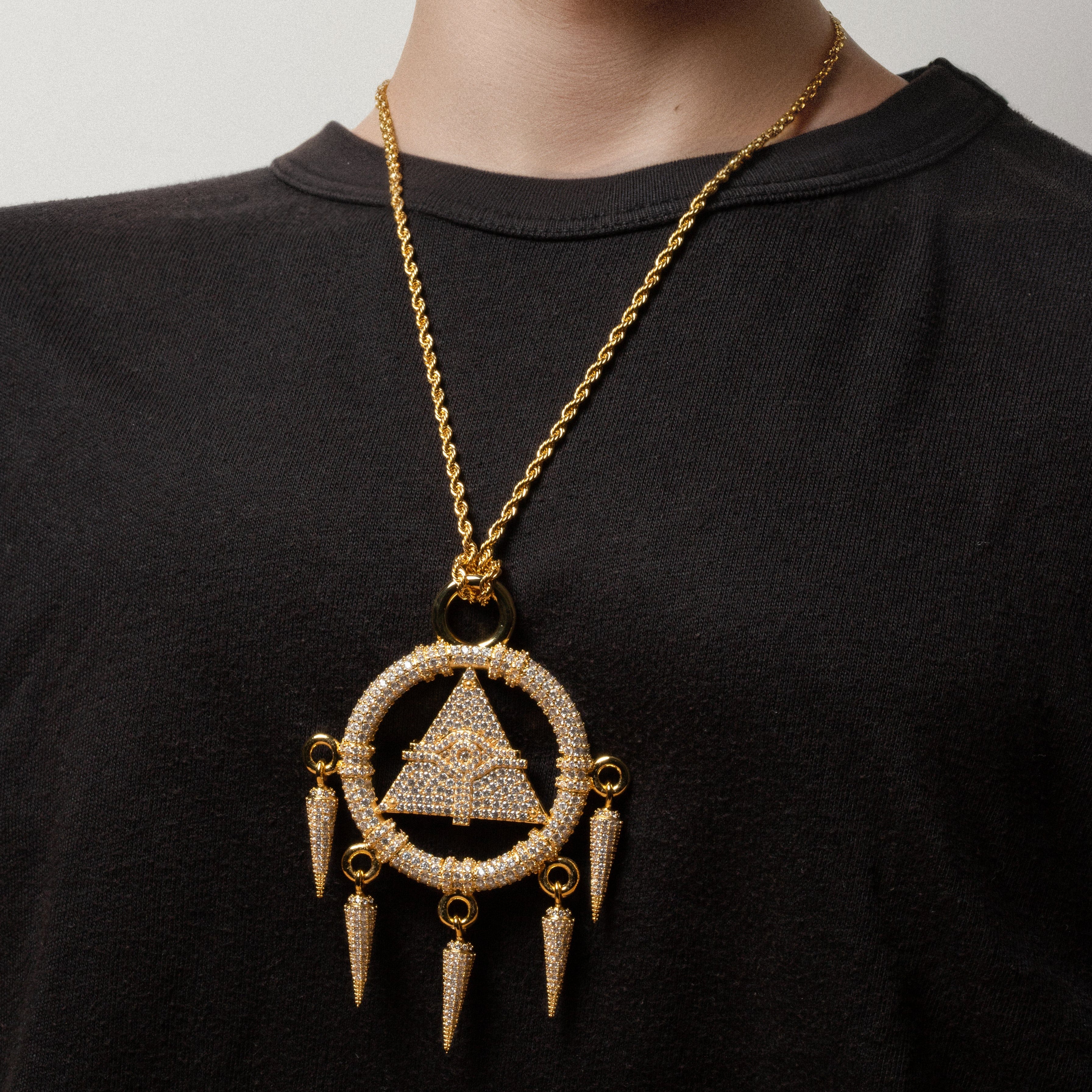 Yu-Gi-Oh! x Kingices - Iced Millennium Ring Necklace  in  by Kingices