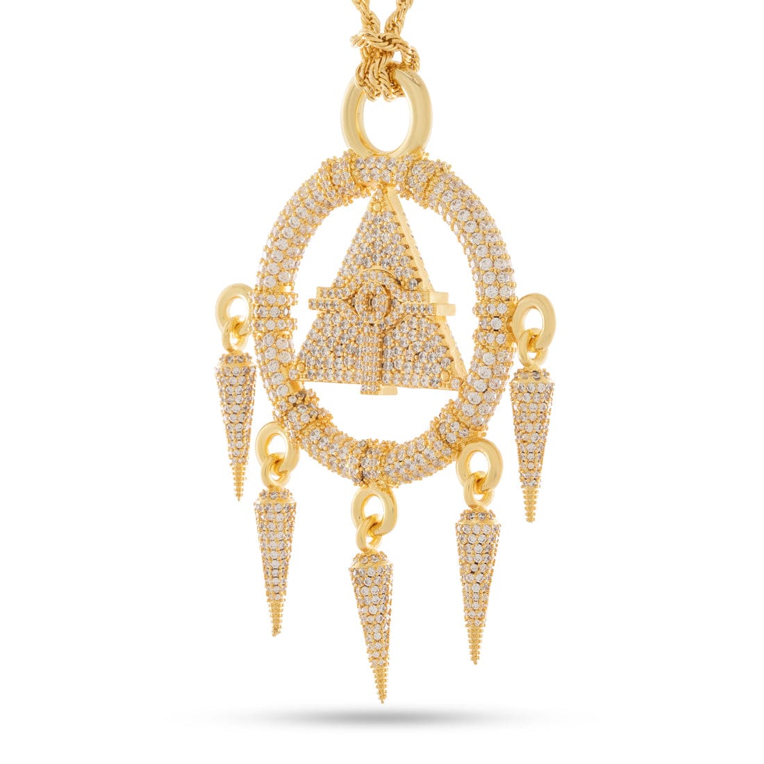 Yu-Gi-Oh! x Kingices - Iced Millennium Ring Necklace  in  by Kingices