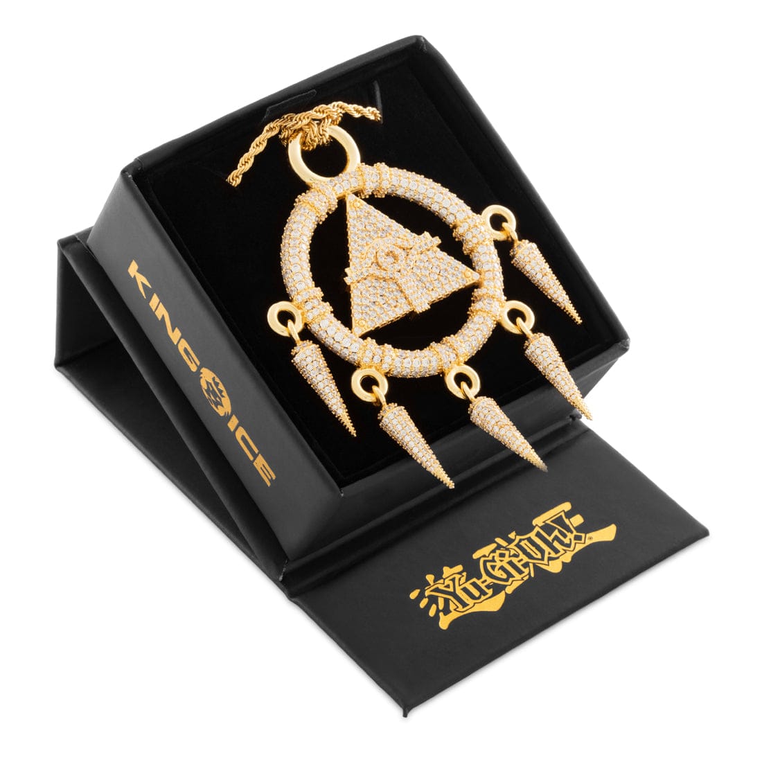 Yu-Gi-Oh! x Kingices - Iced Millennium Ring Necklace  in  by Kingices