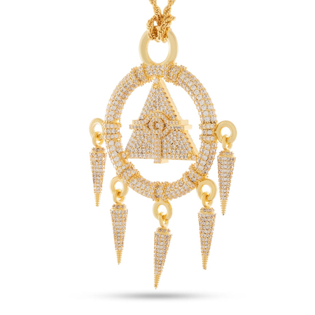 Yu-Gi-Oh! x Kingices - Iced Millennium Ring Necklace  in  by Kingices