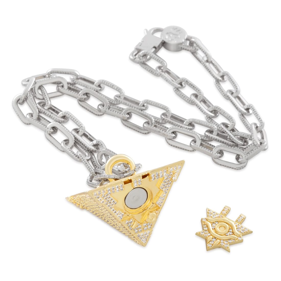 Yu-Gi-Oh! x Kingices - LE Iced Millennium Puzzle Necklace  in  by Kingices