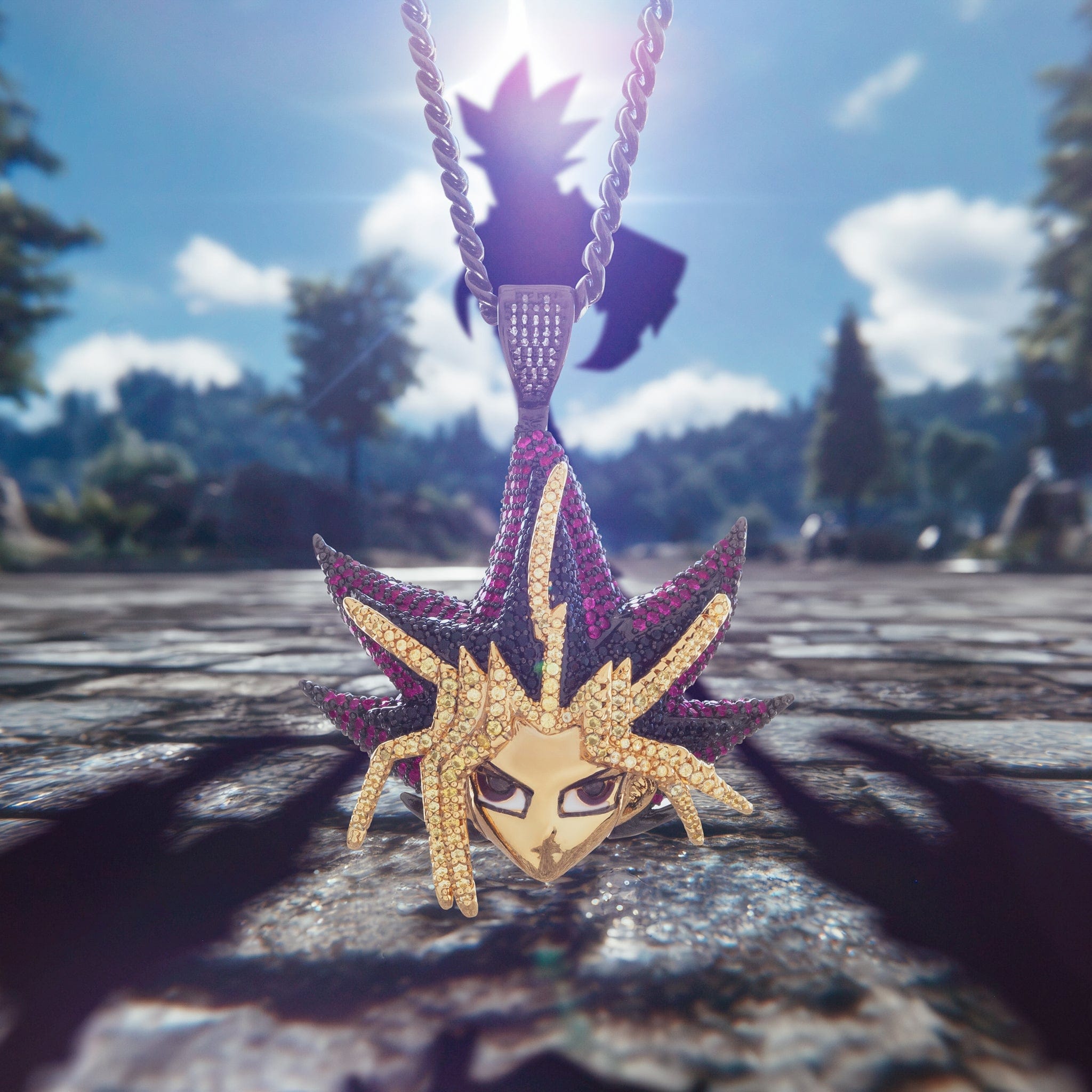 Yu-Gi-Oh! x Kingices - Yami Yugi Necklace  in  by Kingices