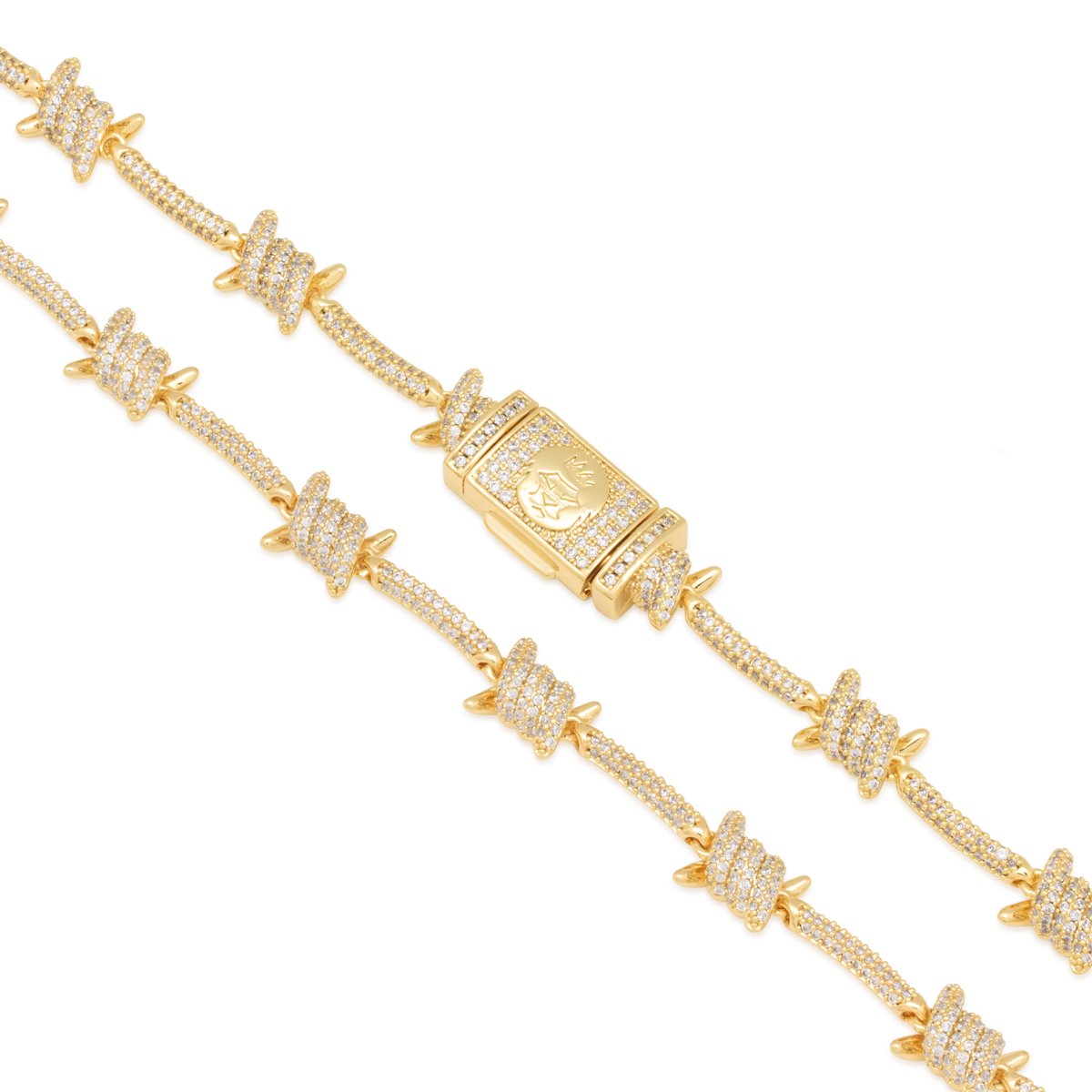 10mm Iced Barbed Wire Chain  in  by Kingices