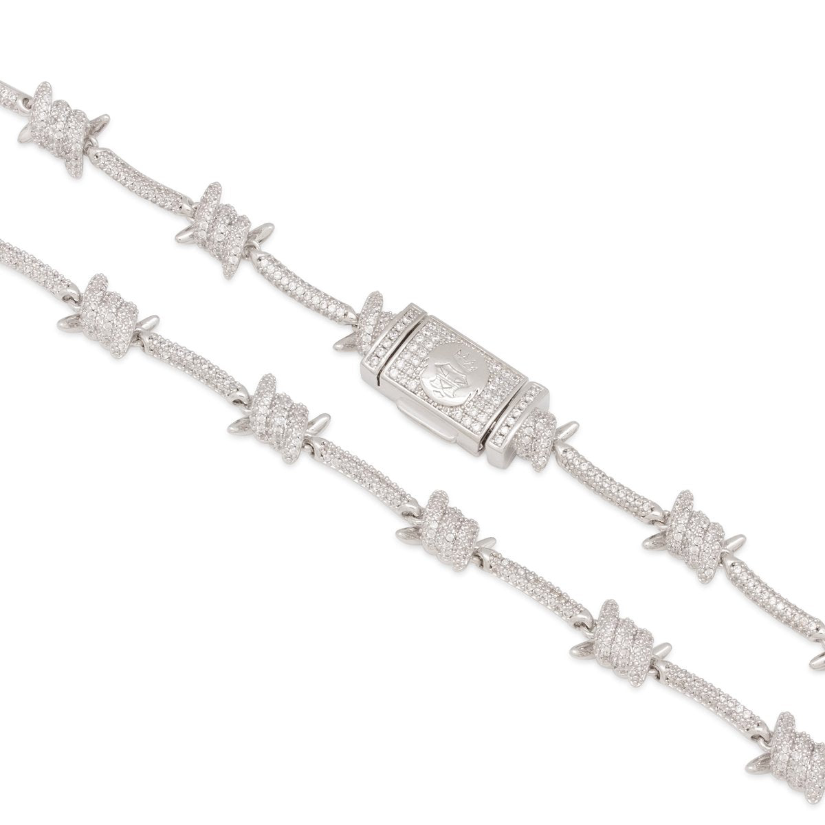 10mm Iced Barbed Wire Chain  in  by Kingices