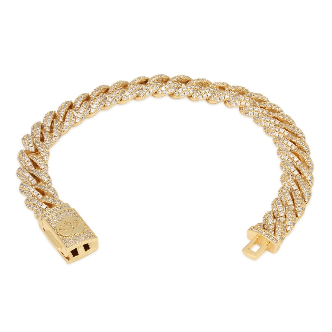 10mm Iced Miami Cuban Link Bracelet  in  by Kingices