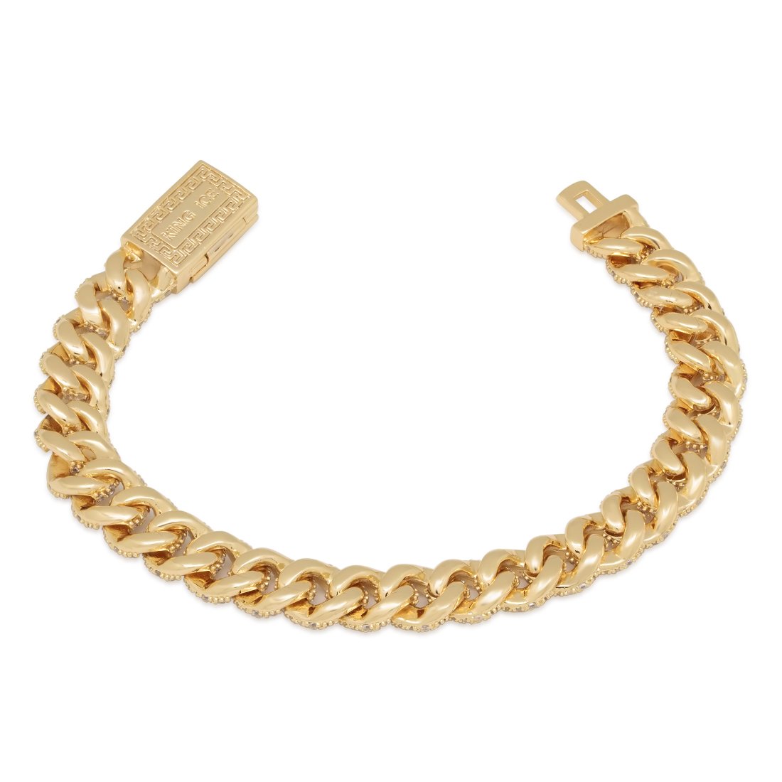 10mm Iced Miami Cuban Link Bracelet  in  by Kingices