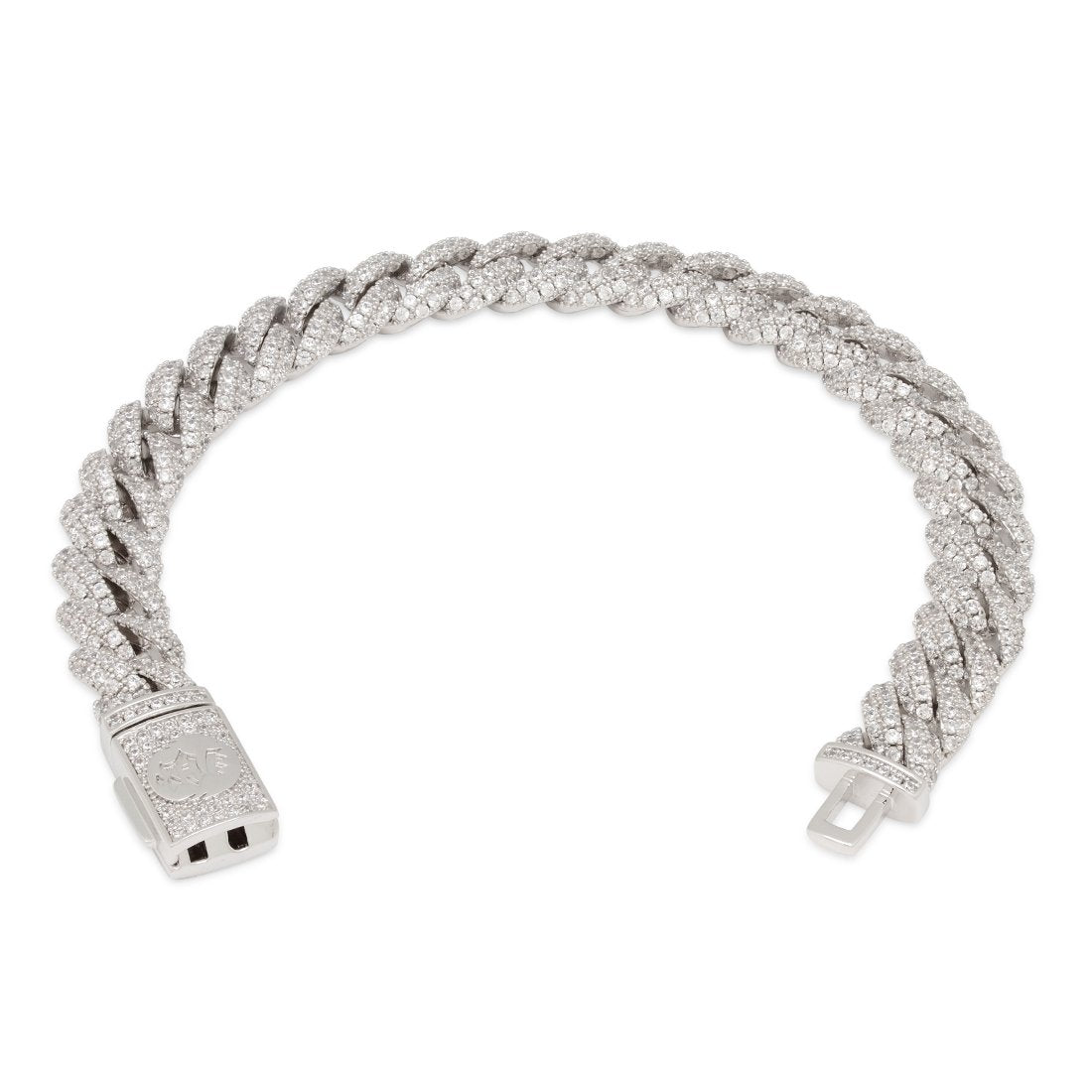10mm Iced Miami Cuban Link Bracelet  in  by Kingices