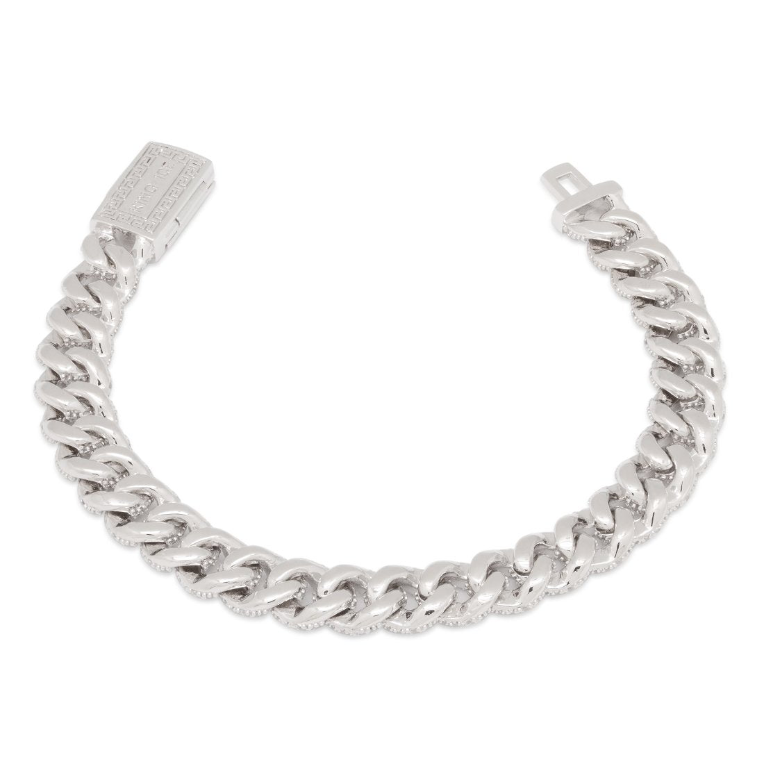 10mm Iced Miami Cuban Link Bracelet  in  by Kingices