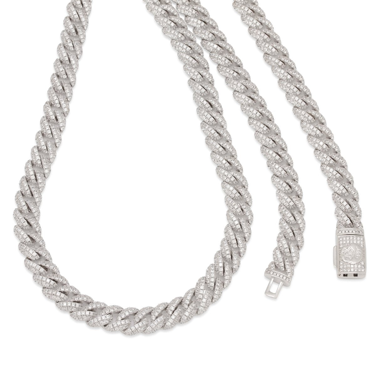 10mm Iced Miami Cuban Link Chain  in  by Kingices