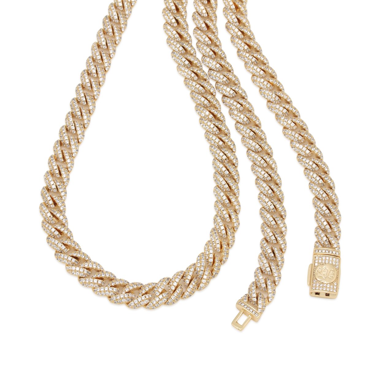 10mm Iced Miami Cuban Link Chain  in  by Kingices