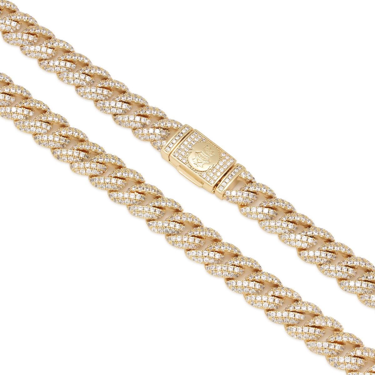 10mm Iced Miami Cuban Link Chain  in  by Kingices
