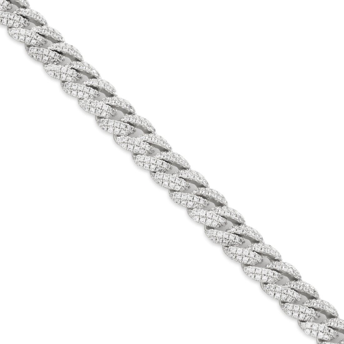 10mm Iced Miami Cuban Link Choker Chain  in  by Kingices