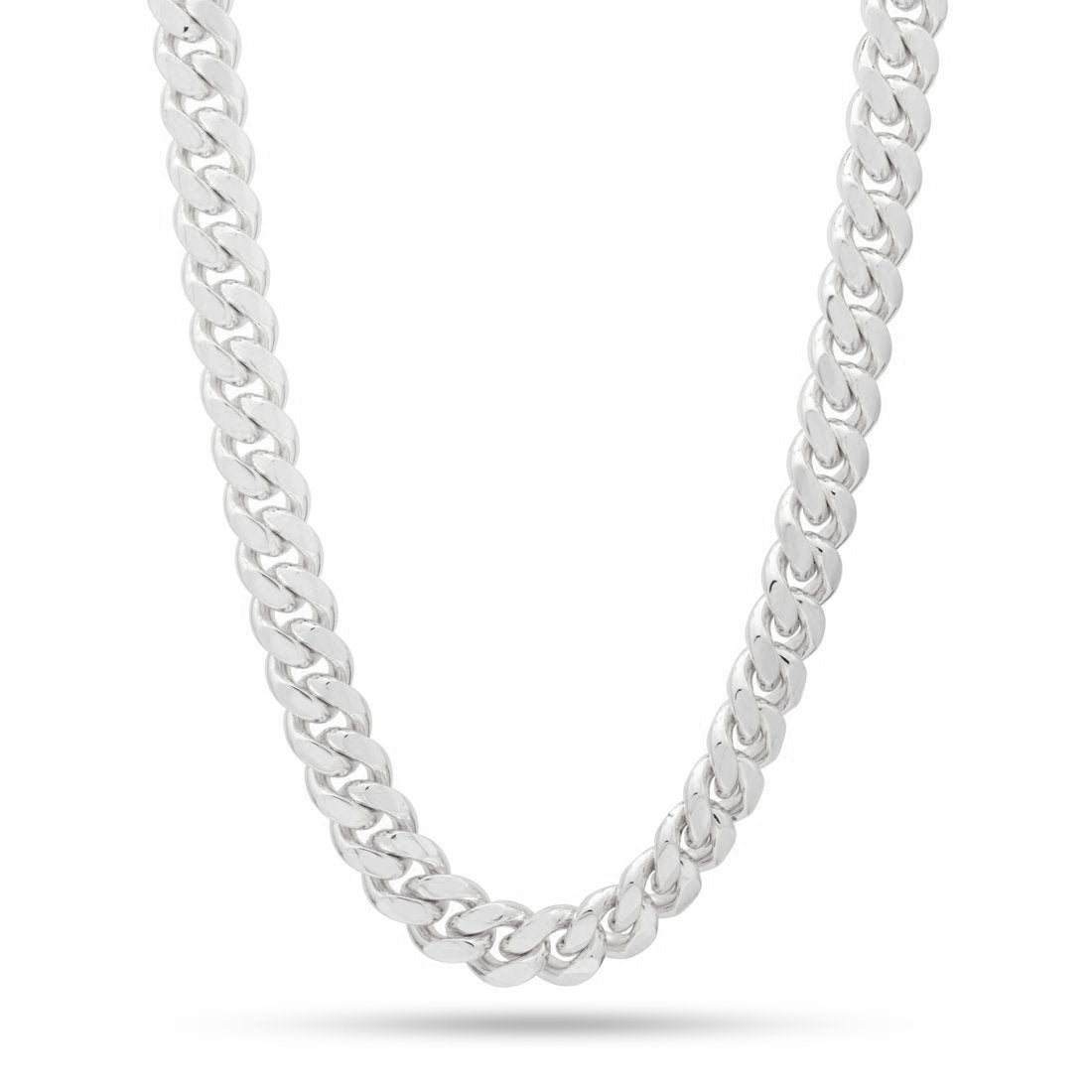 10mm Miami Cuban Link Chain  in  Gold Plated / White Gold / 18" by Kingices