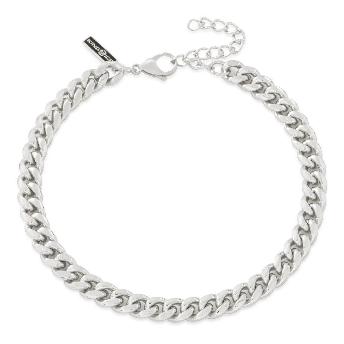 10mm Miami Cuban Link Choker Chain  in  Gold Plated / White Gold / Adjustable by Kingices