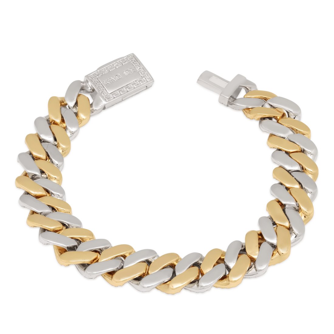 12mm Iced Diamond Cut Miami Cuban Link Bracelet  in  by Kingices