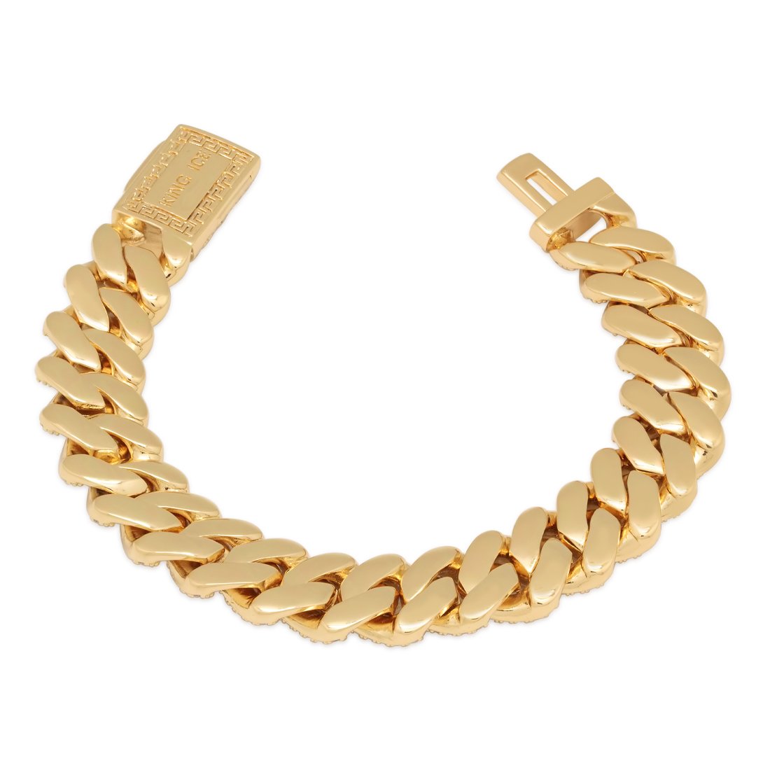 12mm Iced Diamond Cut Miami Cuban Link Bracelet  in  by Kingices
