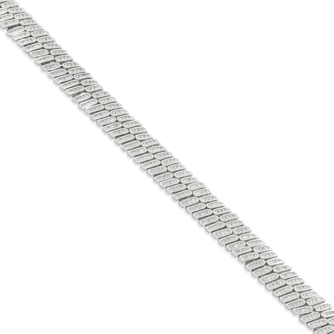 12mm Iced Herringbone Chain  in  by Kingices