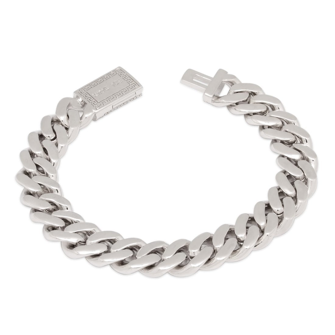 12mm Iced Miami Cuban Link Bracelet  in  by Kingices
