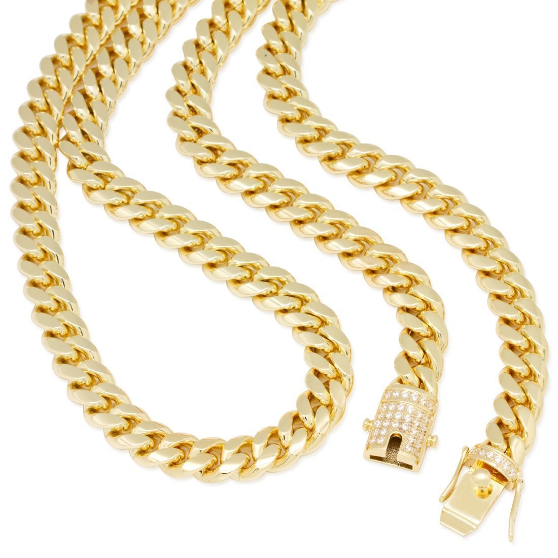 12mm Miami Cuban Link Chain  in  by Kingices