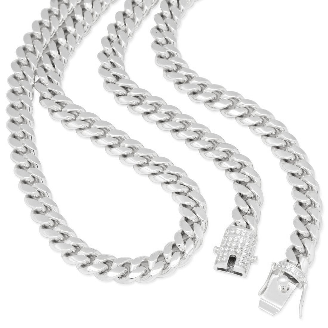 12mm Miami Cuban Link Chain  in  by Kingices