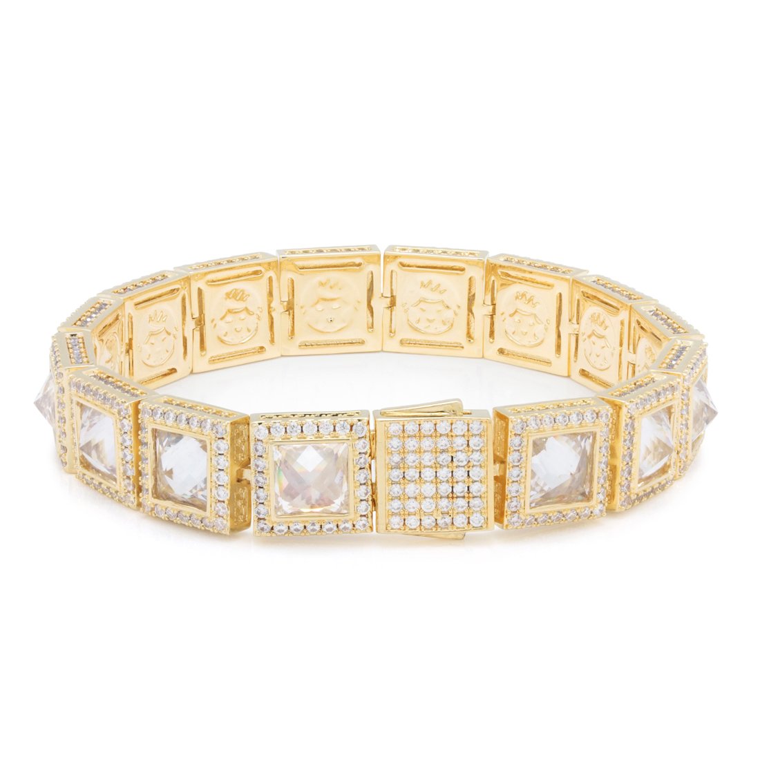 12mm Pyramid Studded Tennis Bracelet  in  by Kingices