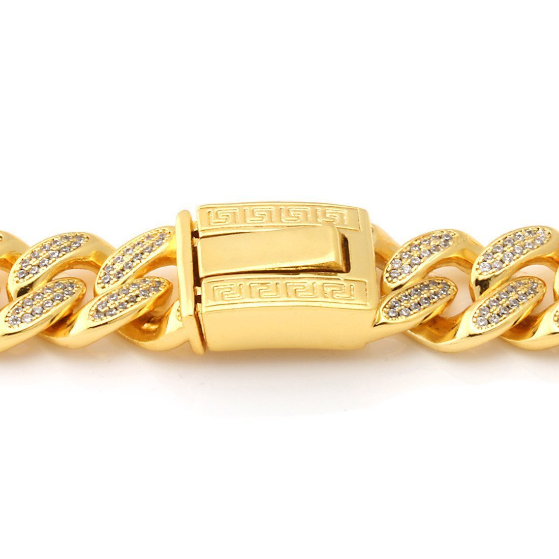 15mm Classic Iced Miami Cuban Link Chain  in  by Kingices