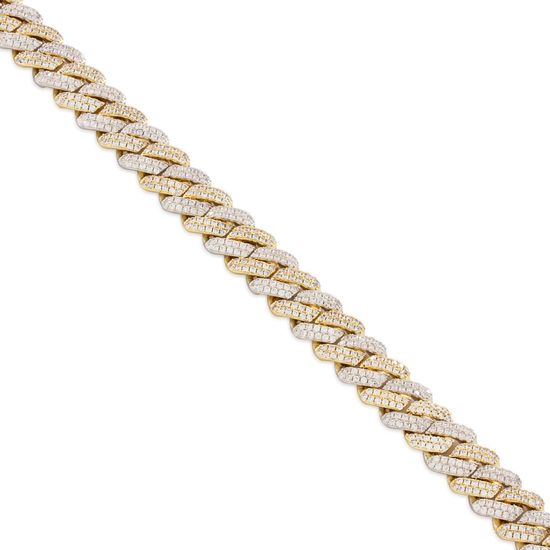 15mm Iced Diamond-Cut Miami Cuban Link Choker Chain  in  by Kingices