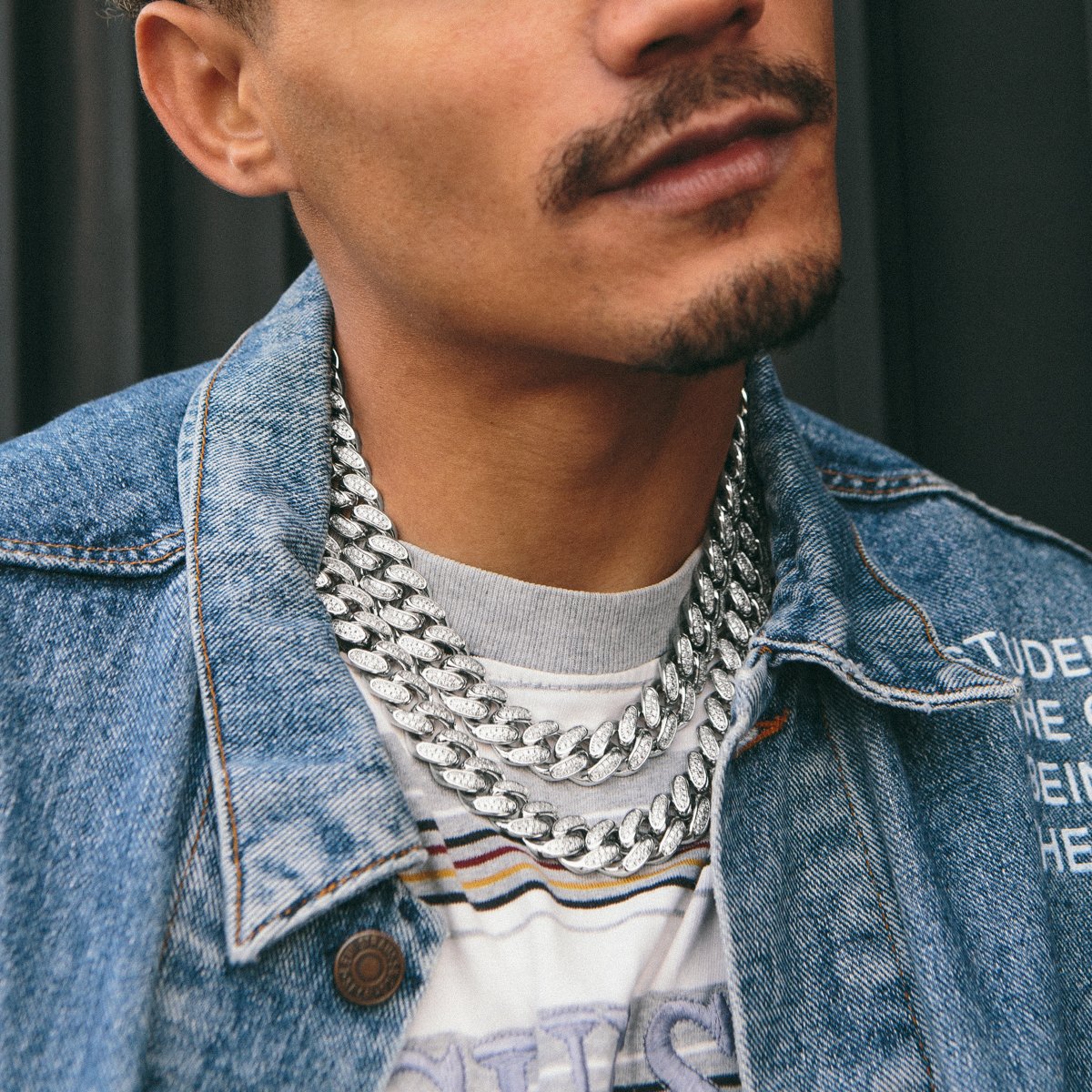 15mm Iced Miami Cuban Link Chain  in  by Kingices
