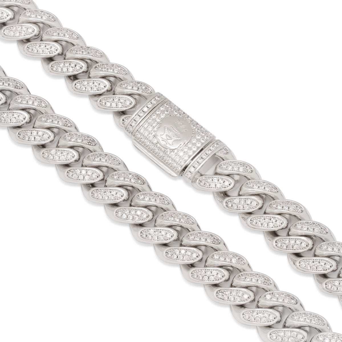15mm Iced Miami Cuban Link Chain  in  by Kingices
