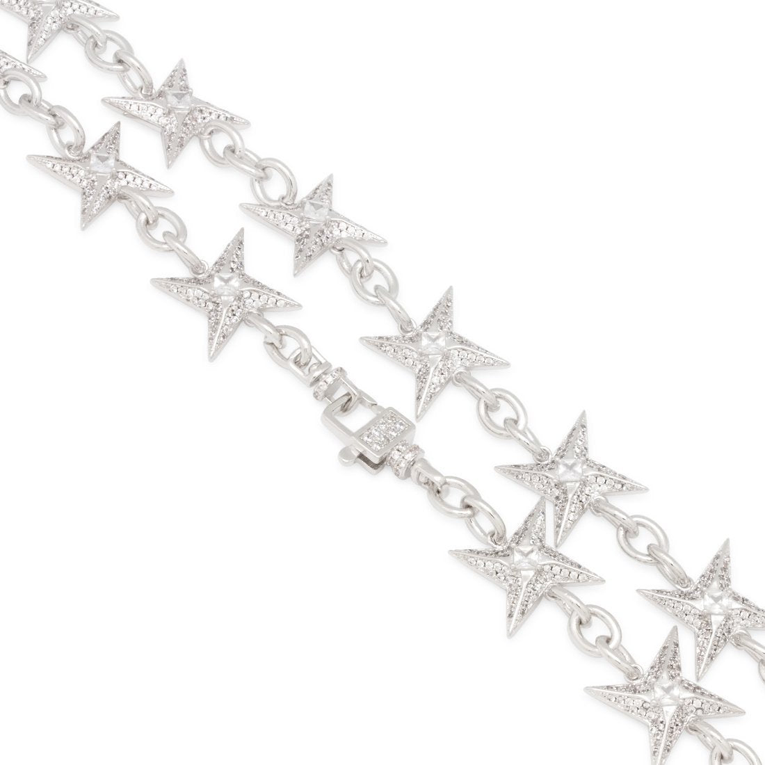 15mm Iced Shuriken Rolo Chain  in  by Kingices