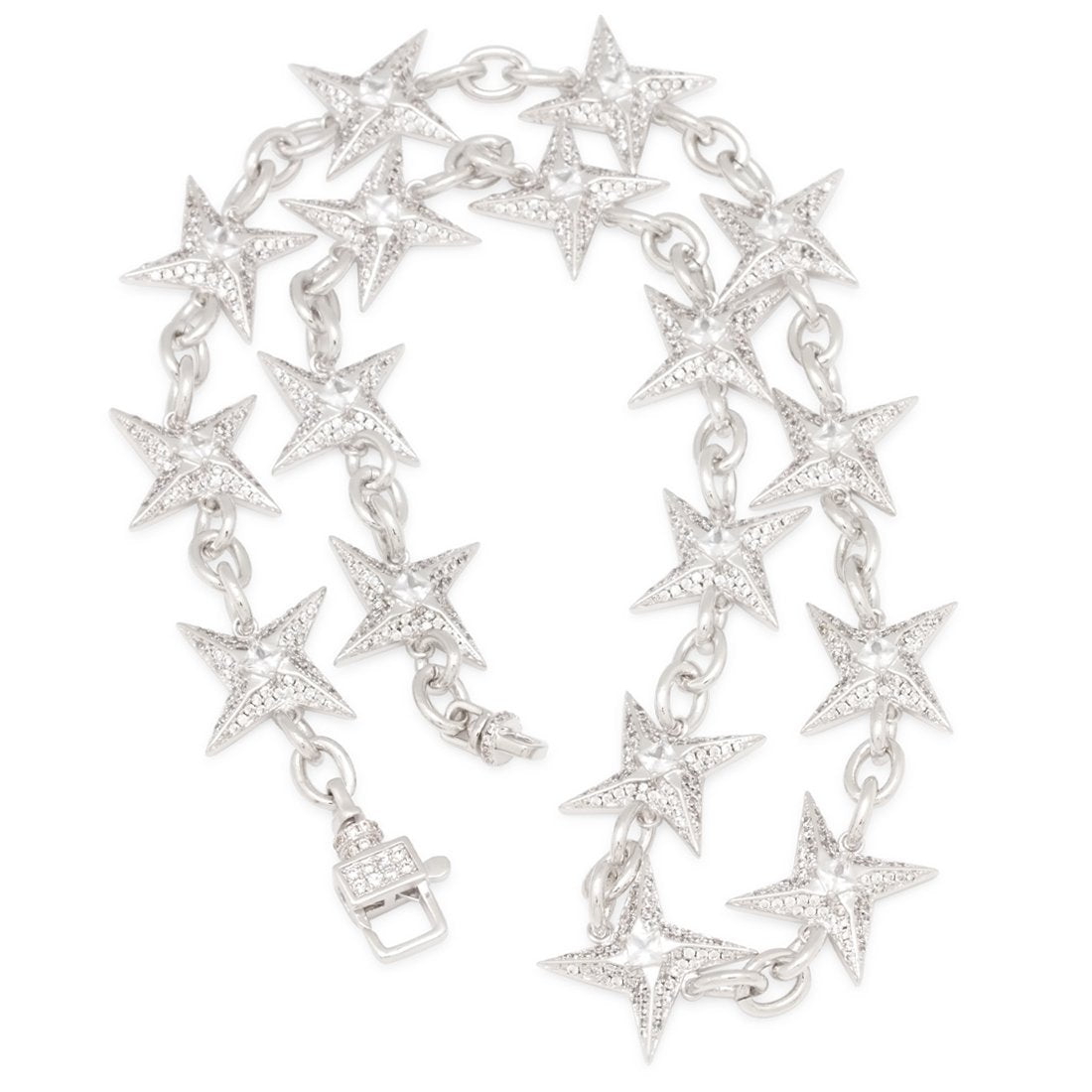 15mm Iced Shuriken Rolo Chain  in  by Kingices