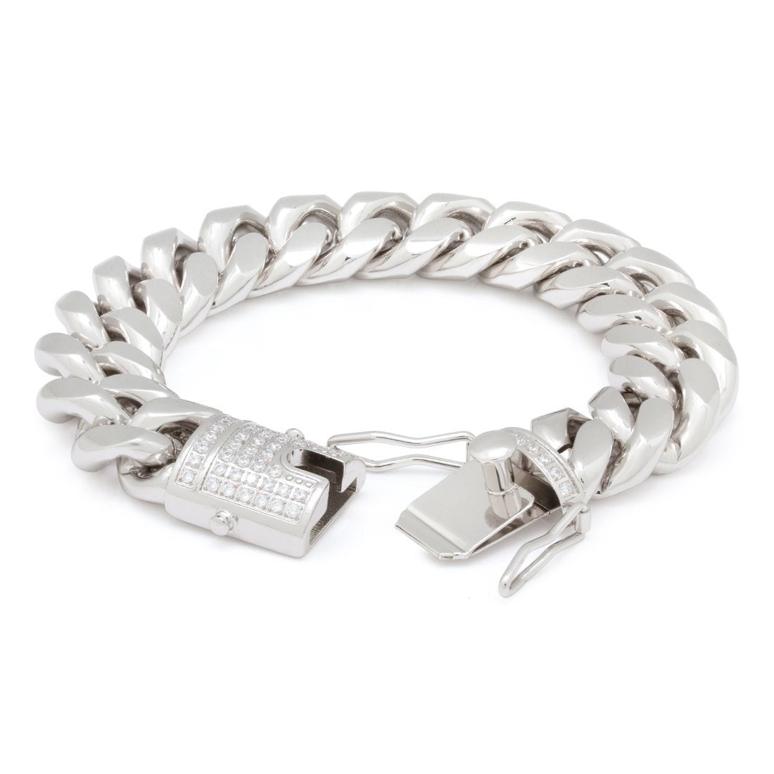 16mm Miami Cuban Link Bracelet  in  by Kingices