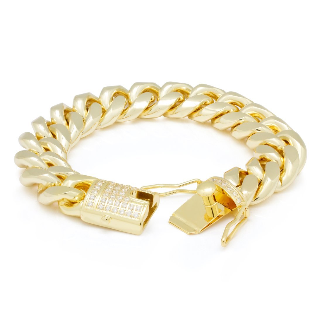 16mm Miami Cuban Link Bracelet  in  by Kingices