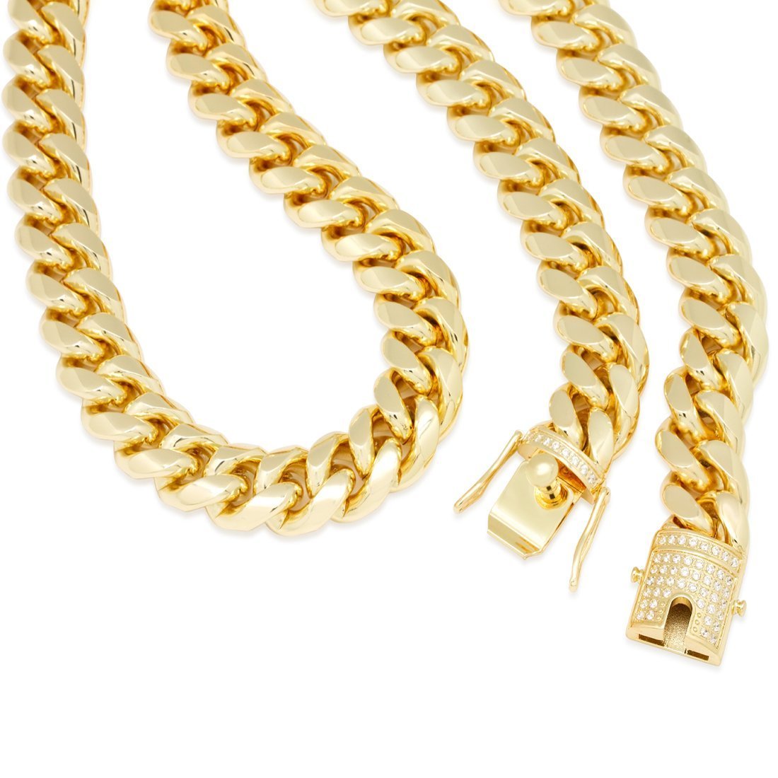 16mm Miami Cuban Link Chain  in  by Kingices
