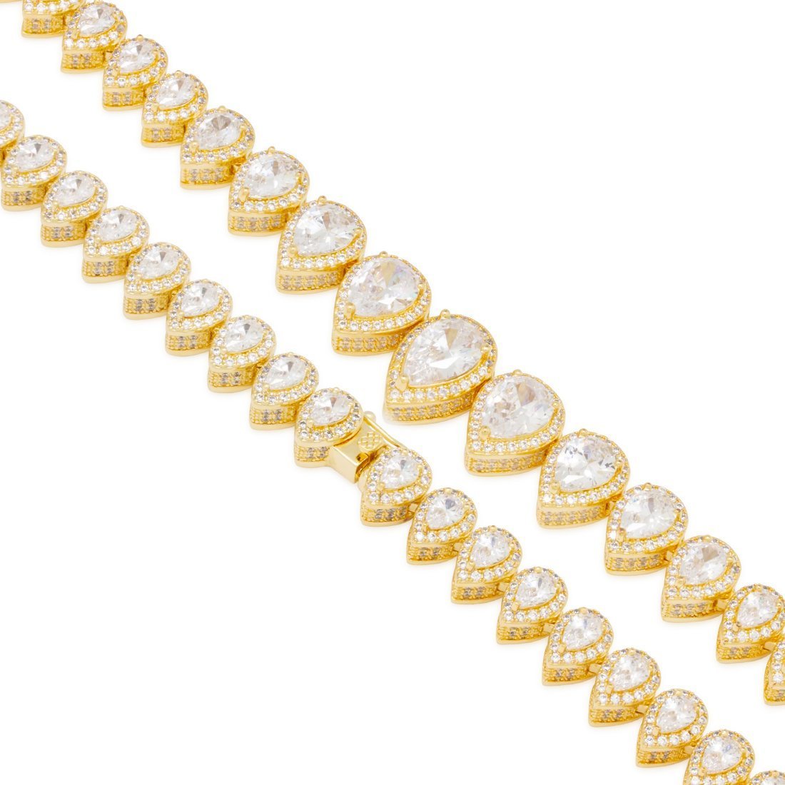 16mm Pear-Cut Tennis Chain  in  by Kingices