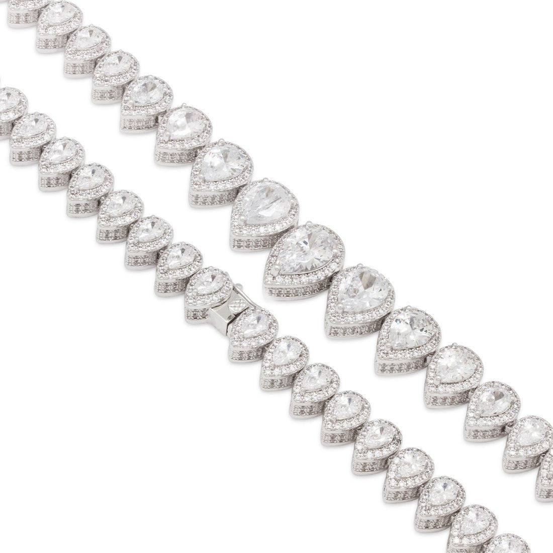16mm Pear-Cut Tennis Chain  in  by Kingices