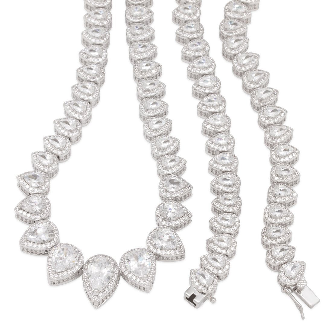 16mm Pear-Cut Tennis Chain  in  by Kingices