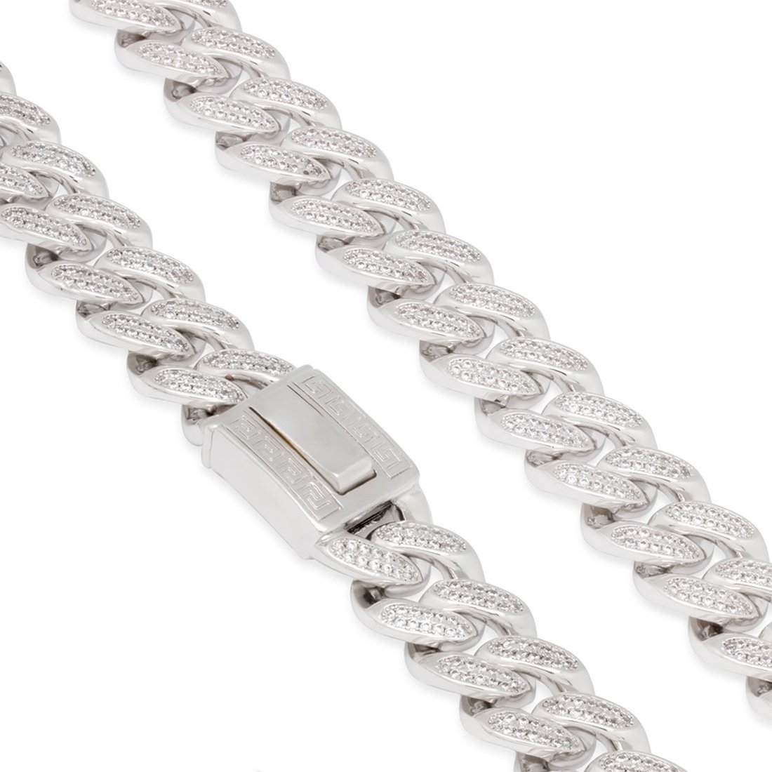 18mm Classic Iced Miami Cuban Link Chain  in  by Kingices