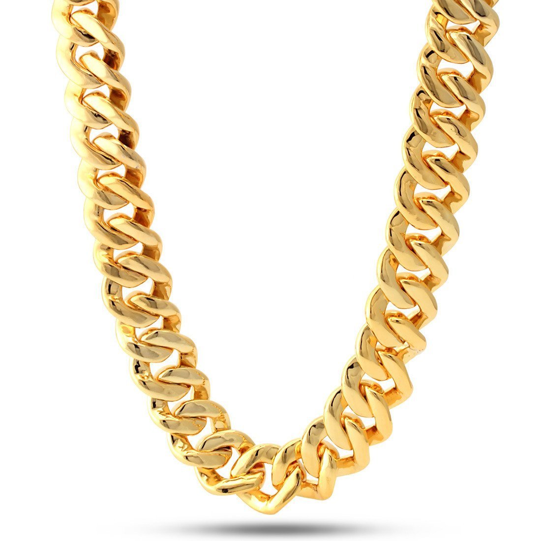 18mm Classic Iced Miami Cuban Link Chain  in  by Kingices