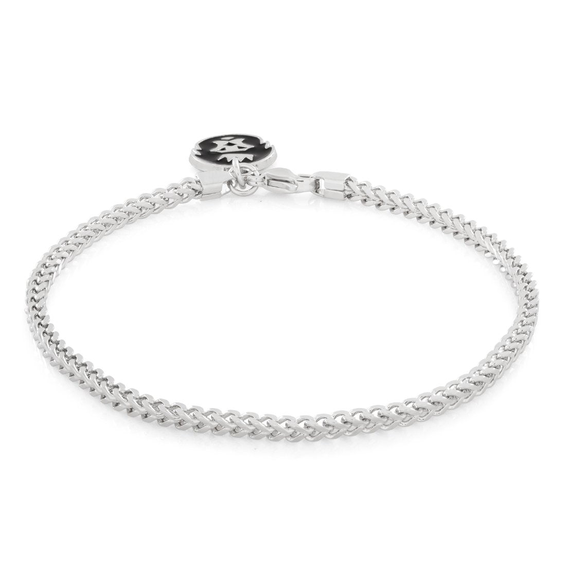 3mm Franco Bracelet  in  Gold Plated / White Gold / 7" by Kingices