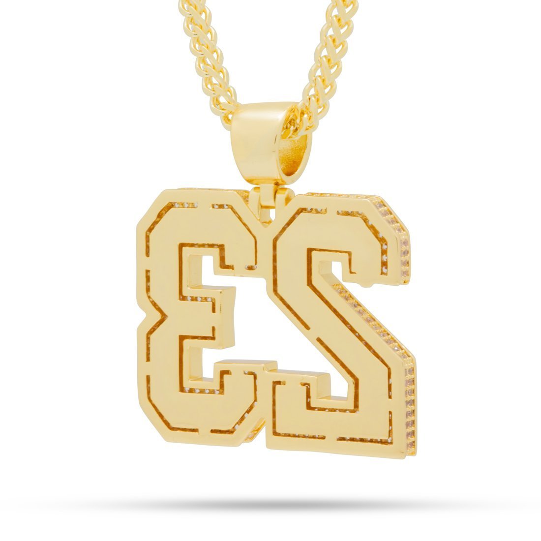 23 Necklace  in  14K Gold / 1.6" by Kingices