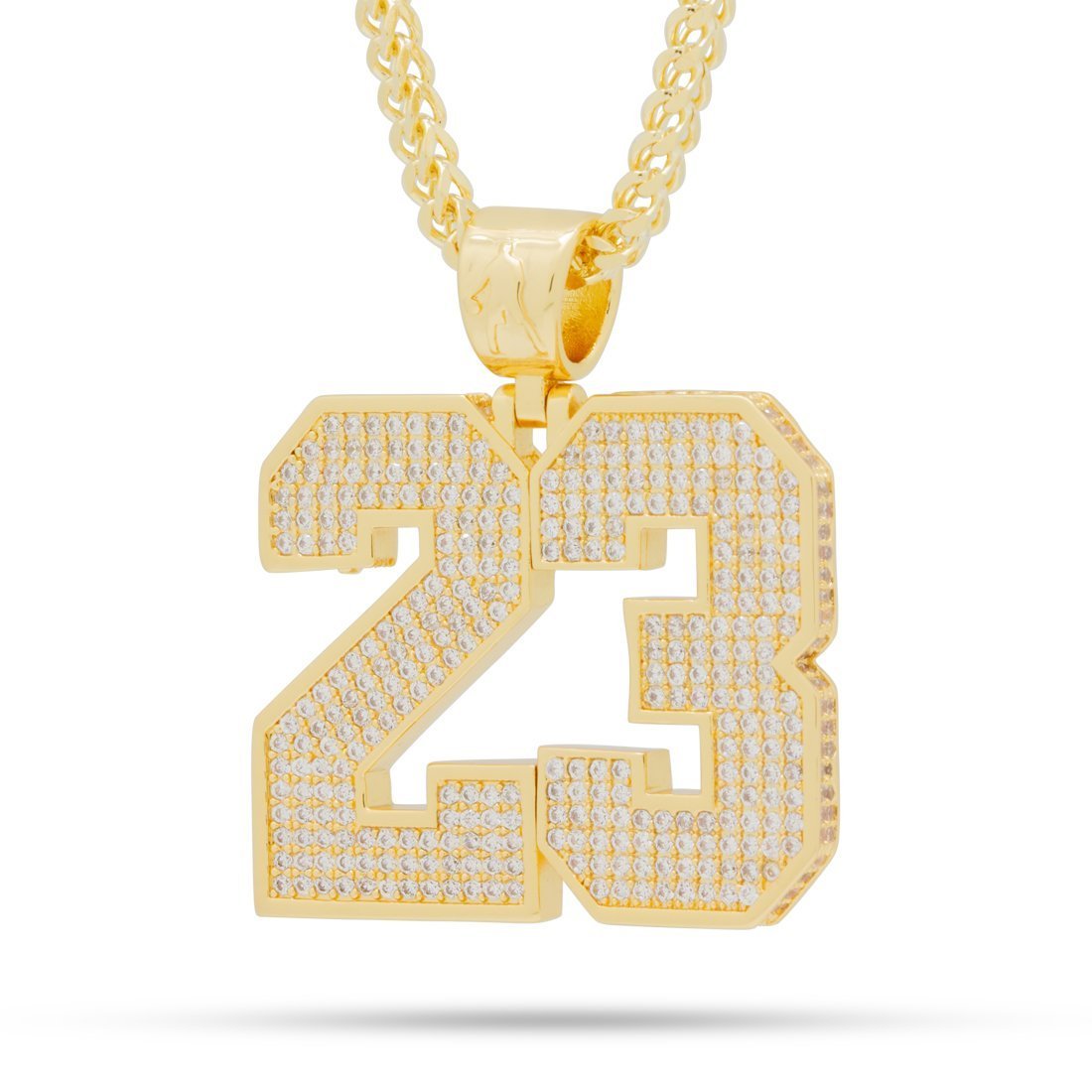 23 Necklace  in  14K Gold / 1.6" by Kingices