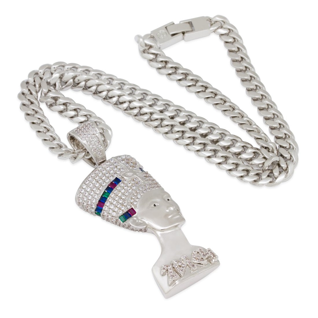 3D Boss Nefertiti Necklace  in  by Kingices