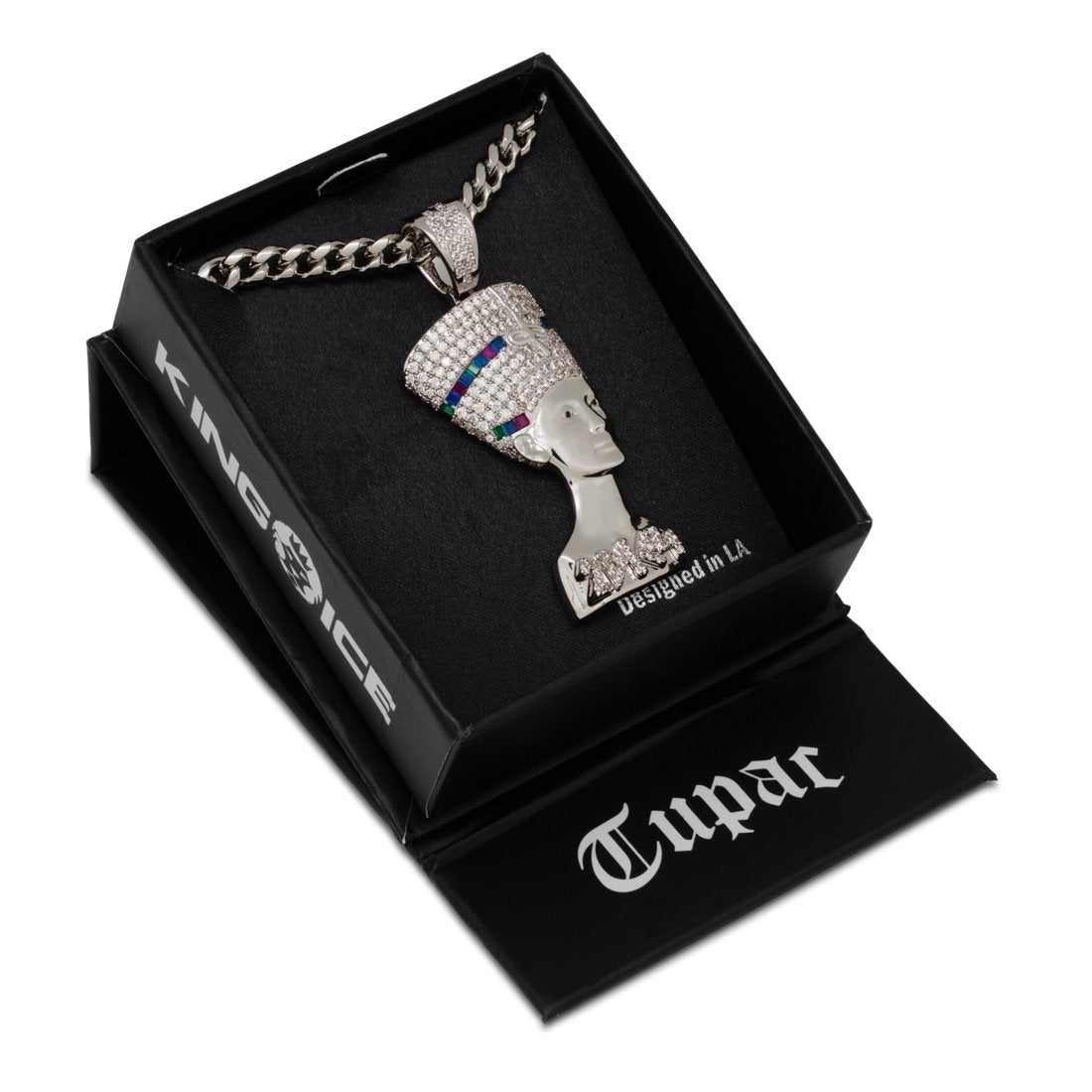 3D Boss Nefertiti Necklace  in  by Kingices